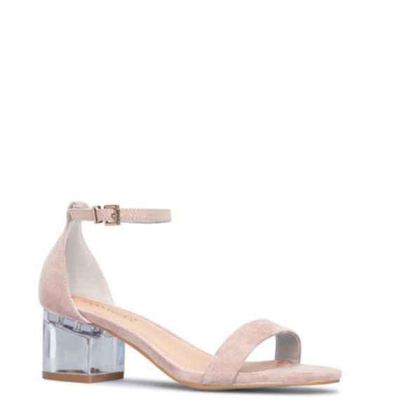 Shoe Dazzle Shoes - SHOE DAZZLE Claudette Low Block Heel Sandal